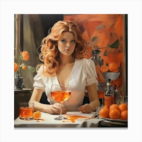 Oranges Aperol Canvas Print