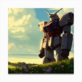 Mecha Sunset Canvas Print