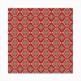 Illustrations Ajrak Abstract Design Pattern Canvas Print