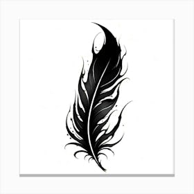 Feather Tattoo Design 3 Canvas Print