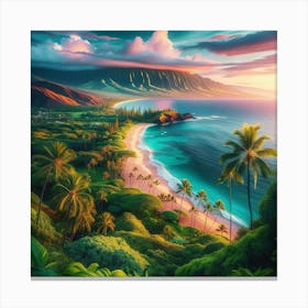 Maui Hawaii Island Tropical Beach Canvas Print