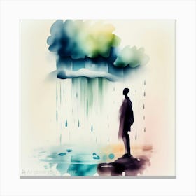 Thoughts of the Rain Canvas Print