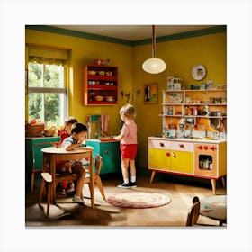 Children S Room From The 1950s (3) Canvas Print
