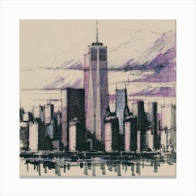 New York City Skyline 2 Canvas Print