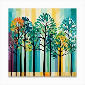 Trees In The Sun 1 Canvas Print