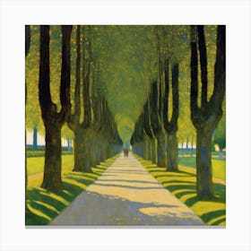 Allee At Schloss Kammer, Gustav Klimt 13 Canvas Print