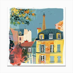 Paris Cityscape Canvas Print