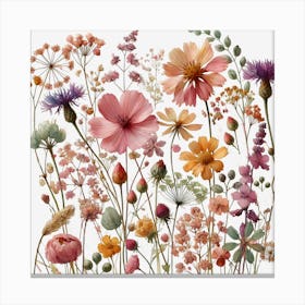 Boho Flowers 7 Canvas Print