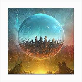 Sphere In Space Canvas Print