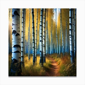 Birch Forest 106 Canvas Print