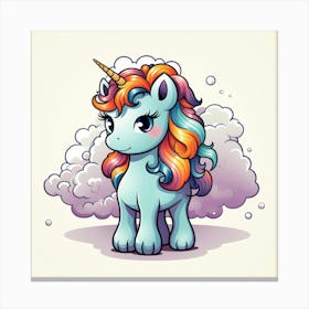 Cute Unicorn 74 Canvas Print