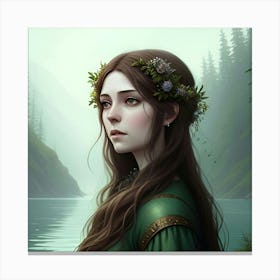 Viking Girl Canvas Print