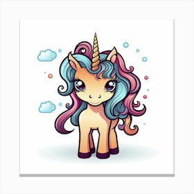 Cute Unicorn 748 Canvas Print