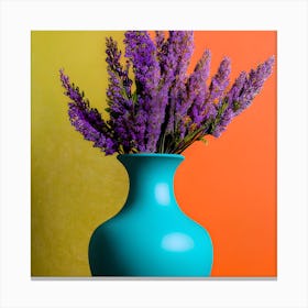 Creating A Beautiful Vase With Dazzling Colors And A Background With Beautiful Colors Solely Through (2) Canvas Print