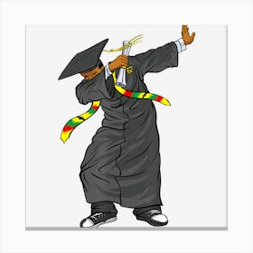 Dabbing Graduation Class Of 2022 Black History Month Canvas Print