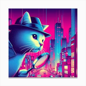 Cat In Hat Canvas Print