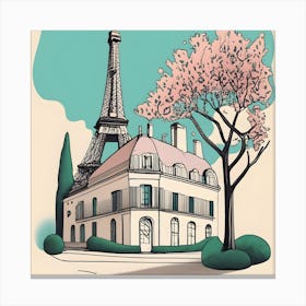 Paris Eiffel Tower Canvas Print