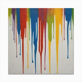 Rainbow Drips 2 Canvas Print