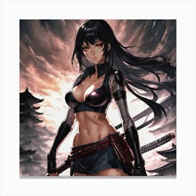 Samurai Girl 11 Canvas Print