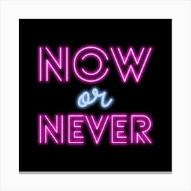 Now Or Never Canvas Print