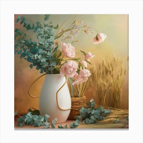 Flowers In A Vase 15 Canvas Print