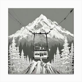 Ski Lift Canvas Print