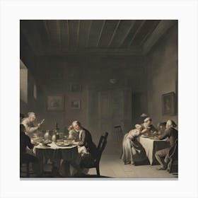 Dinner Party 1 Canvas Print