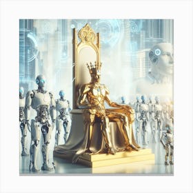 King Of The Robots 3 Canvas Print