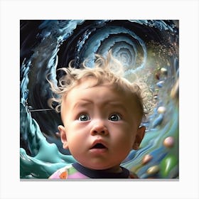 Child In A Vortex Canvas Print