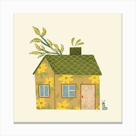 Woodland cabin Canvas Print