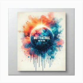 Motivational Poster Canvas Print