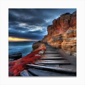 Path To The Ocean Canvas Print