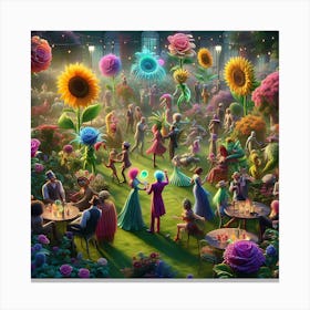 Garden Of Flowers 1 Canvas Print