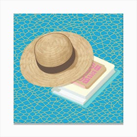 Hat And Book 2 Canvas Print