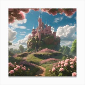 Albedobase Xl Garden Castlemany Flowersa Few Rosesclouds Drama 1 Canvas Print