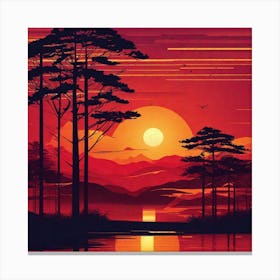 Sunset 8 Canvas Print