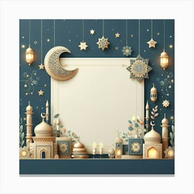 Muslim Holiday Background 1 Canvas Print