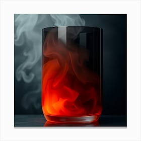 Smoke In A Glass Canvas Print