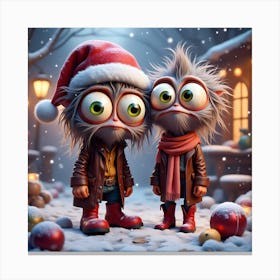 Christmas Trolls 1 Canvas Print