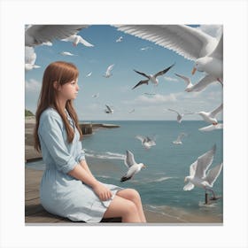 See girl Canvas Print