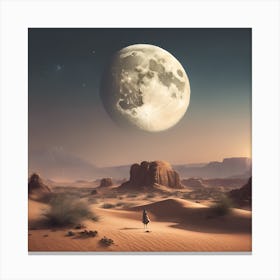 Desert Landscape - Desert Stock Videos & Royalty-Free Footage Canvas Print