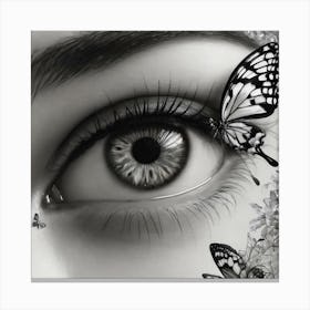 Black and white beauty  Canvas Print