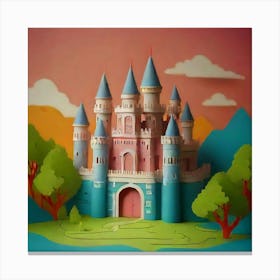 Paper Castle Canvas Print