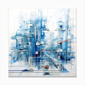 Abstract City Canvas Print