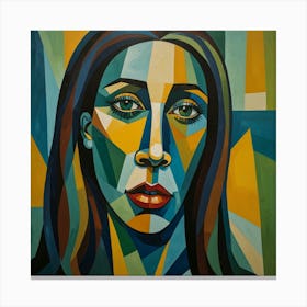 Abstract Portrait Of A Woman 9 Canvas Print