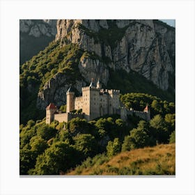 Castle In The Mountains 2 Canvas Print