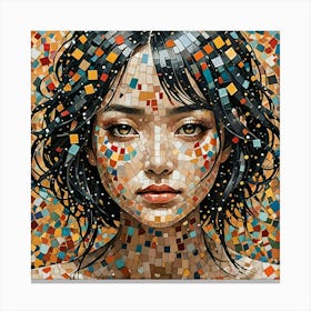 Mosaic Girl Canvas Print
