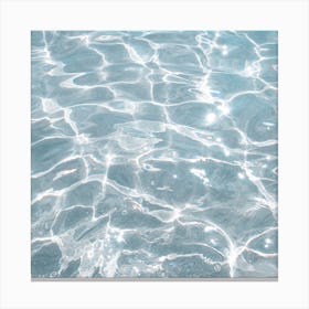 Crystal Clear Water Square Canvas Print