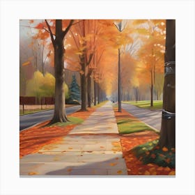 Autumn Walk Canvas Print