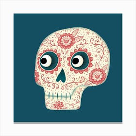 Day Of The Dead Sugar Skull Canvas Print